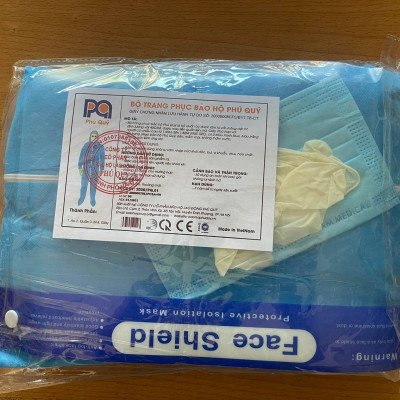 Bộ Quần Áo Bảo Hộ Y Tế Phòng Dịch Phú Quý (7 món)