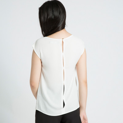 Áo Kiểu Nữ Công Sở Cao Cấp Thời trang thiết kế Hity TOP090 (Trắng Kim Cương)