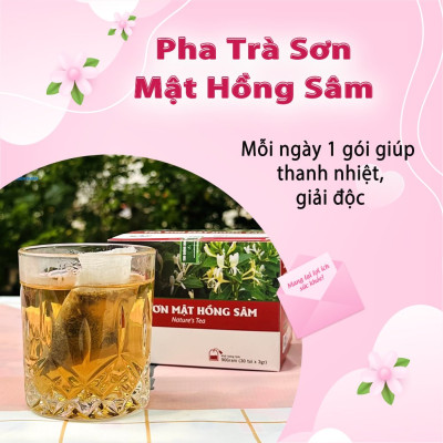 Trà Sơn Mật Hồng Sâm Hộp 30 Túi Lọc Của Siêu Thị Thiên Nhiên