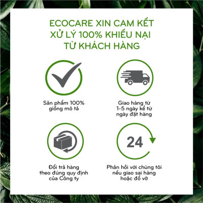 Nước lau sàn Hữu cơ Ecocare đuổi muỗi tinh dầu Sả chanh 4000ml 