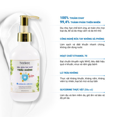 Gel Rửa Tay Khô Trầu Không Heebee