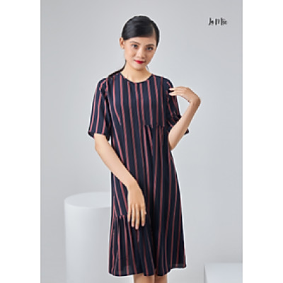 Đầm dáng suông nhún bèo cách điệu Maxivic, La Mộc LM012295