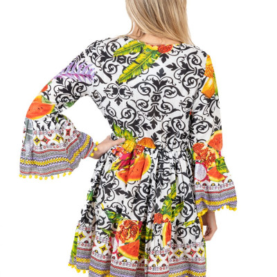 Đầm Boho Kết Cườm Cotton Isla Bonita