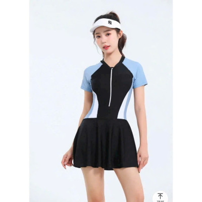 Váy Bơi Nữ Ngắn Tay Thanh Lịch