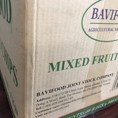 Mít Sấy Chân Không Giòn Xốp Tự Nhiên (Jackfruit Chips) VINOFOOD  100grs (Gói = 100 grs) - Export