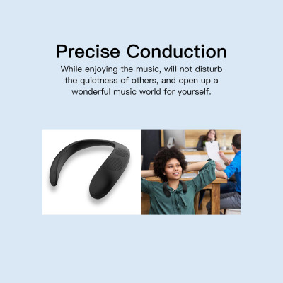 Loa không dây di động Bluedio HS Bluetooth gắn trên cổ với hỗ trợ âm thanh vòm trung thực Chức năng FM Thẻ SD