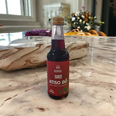 Siro Atiso đỏ Hichagol thanh nhiệt, đẹp da và không chất bảo quản [Chai 300ml]