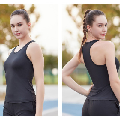 Áo chạy bộ nữ áo ba lỗ thể thao nữ thoáng khí nhanh khô, dành cho chạy bộ, tập gym, yoga