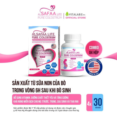 Combo 04 hộp Sữa non Al SAFAA Life