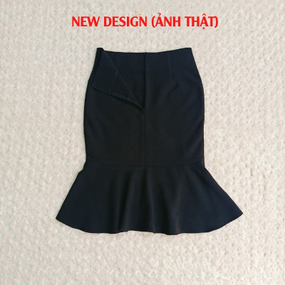 Chân váy đuôi cá công sở nữ dáng midi dài 60cm hàng thiết kế chân váy Hàn Quốc vải kaki thun co giãn New Design MS009