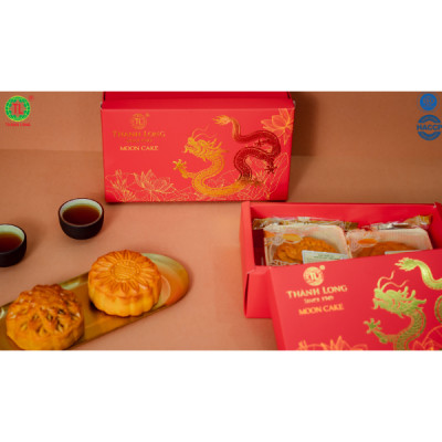Hộp bánh trung thu 2 bánh 2 trứng 220g - Combo H - Thành Long (440g)
