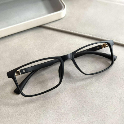 Kính Mắt, Gọng Kính Cận Unisex Dáng Chữ Nhật Basic Gọng Nhựa Dẻo Cao Cấp