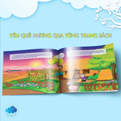 Bộ sách truyện tranh thiếu nhi Mây Mộng Mơ – 3 truyện cổ tích Việt Nam viết lại (Ăn Khế Trả Vàng, Cây Vú Sữa, Nàng Tiên Ốc) – Tranh màu