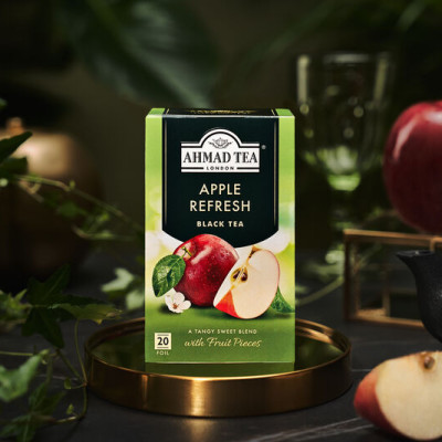 TRÀ AHMAD ANH QUỐC - TÁO (40g) - Apple Refresh - Loại quả được ưu chuộng nhất ở phương Tây