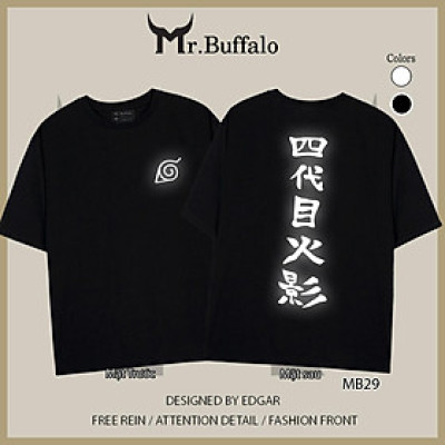 Áo Tay Lỡ Phản Quang đệ tứ minato Naruto Mr.Buffalo unisex form rộng có big size MB29