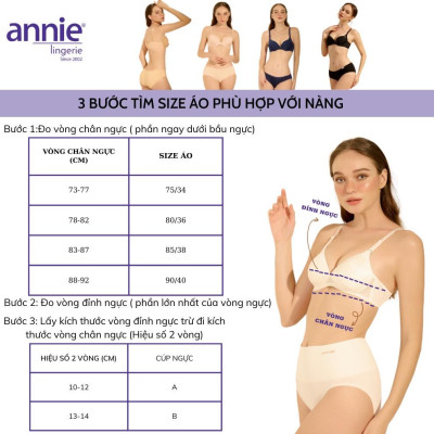 Bộ đồ lót Nữ Annie 8030 Đồng Bộ Màu Sắc Trang Nhã, Thanh Lịch Giúp Bạn Phối Được Nhiều Trang Phục Khác Nhau