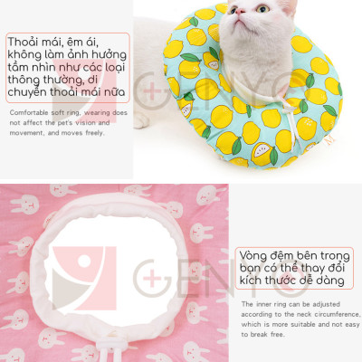 Vòng chống liếm chó mèo dạng gối - Gối chống liếm chó mèo Genyo anti lick 003 ( màu và mẫu giao ngẫu nhiên )