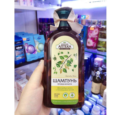 Dầu gội Green Pharmacy chống gàu, giảm rụng tóc kích mọc tóc