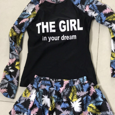 Set Váy Bơi Đi Biển Nữ Dài Tay