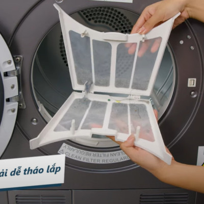 LƯỚI LỌC BỤI MÁY SẤY AQUA 7KG, 8KG  – HÀNG CHÍNH HÃNG