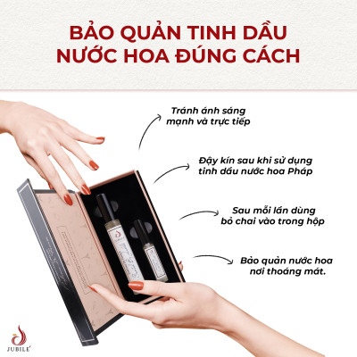 Jadore by Jubilé - Tinh dầu nước hoa Pháp Nữ Dạng lăn 12ml Thơm Lâu, Sang Trọng, Quyến Rũ