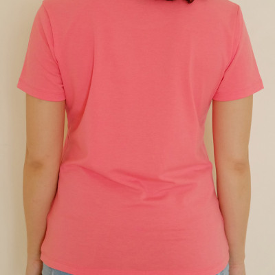 Áo thun tay ngắn nữ Blue Elephant màu san hô - Hình Sweet