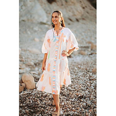 Đầm Midi Màu Neon Cotton Isla Bonita