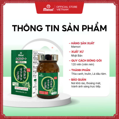 Combo 3 Hộp Viên uống MAMORI GYMNEMA - INULIN Hỗ trợ giảm đường huyết, ngăn ngừa tích tụ mỡ thừa, bổ xung chất sơ hòa tan