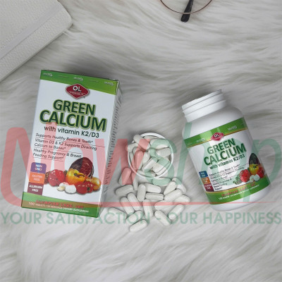 Green Calcium Olympian Labs Mỹ hộp 100 viên canxi hữu cơ chắc khoẻ xương không gây nóng dễ hấp thu