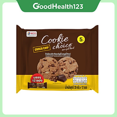 Bánh Quy Bơ Cookie Choice Với Socola Chip – Thơm Ngon, Giòn Rụm – 240g (12 thanh x 20g)