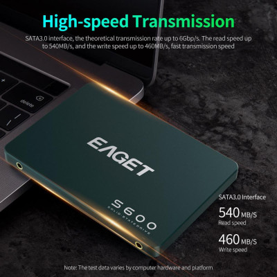 EAGET S600 SSD 2.5 inch SATA 3.0 1TB Solid State Drive High Speed Reading Writing SSD for Laptop Desktop Computer