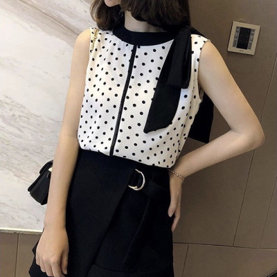 áo kiểu nữ buộc nơ cổ duyên dáng