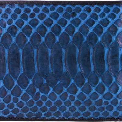 Ví Nam Da Trăn Huy Hoàng HT2307 (12.5 x 10 cm) - Xanh Đậm