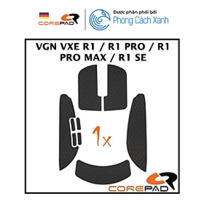 Bộ grip tape Corepad Soft Grips VGN VXE Dragonfly R1 / R1 PRO / R1 PRO MAX / R1 SE Wireless - Hàng Chính Hãng