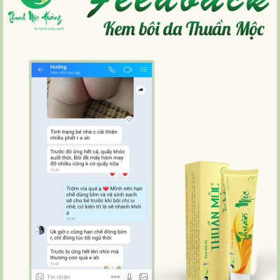 Combo kem bôi da thuần mộc & cao lá trị rạn nứt nẻ da Thanh Mộc Hương 50g