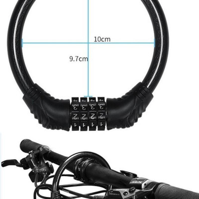 Khóa Dây Xe Đạp Chống Trộm Mật Mã 4 Số Lõi Thép Chống Cắt cao cấp