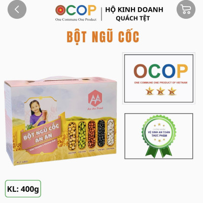BỘT NGŨ CỐC (400g) sản phẩm Ocop tỉnh CÀ MAU hữu cơ tự nhiên