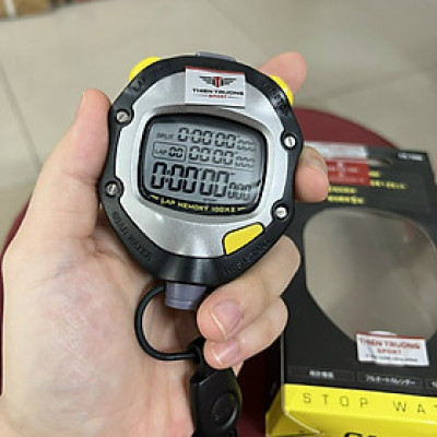 Đồng hồ bấm giây, bấm giờ CS- HS70W bộ nhớ 100LAP, đồng hồ đo hiệu suất công việc T THIEN TRUONG SPORT