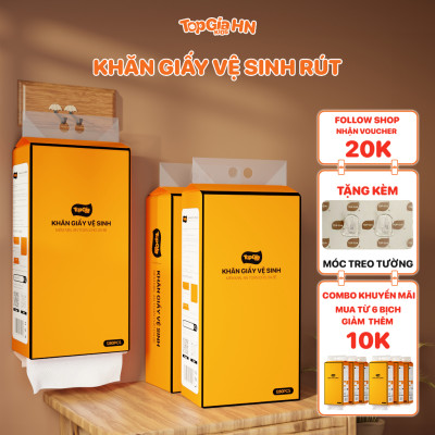 Giấy Rút Treo Tường- Giấy Ăn - Giấy Vệ Sinh Túi Giấy Treo Tường 4 Lớp Bột Gỗ Nguyên Sinh, Phù Hợp Cho Cả Mẹ Và Bé, Thấm Hút Nhanh, Không Chất Hoá Học