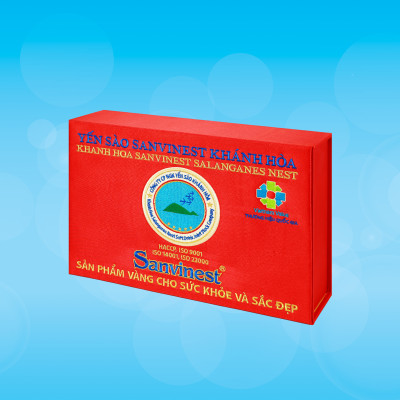 Hộp quà tặng Yến sào Sanvinest Khánh Hòa chính hiệu nguyên tổ 100g - Q110