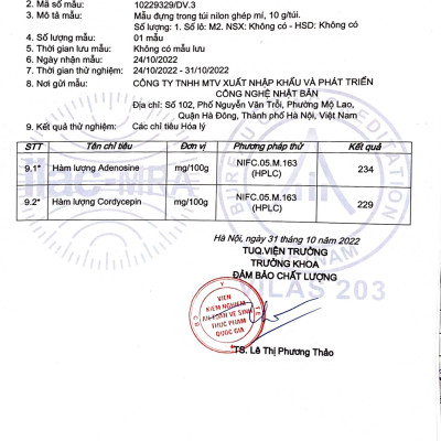 COMBO 2 Hộp Đông Trùng Hạ Thảo Sấy Thăng Hoa XUẤT KHẨU Thượng Hạng KOCHI [Hộp 20g]