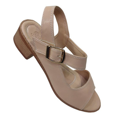 Giày Sandal Nữ Cao Gót HÀ NAM Da Bò Thật Thời Trang Cao Cấp 5cm DNU2135