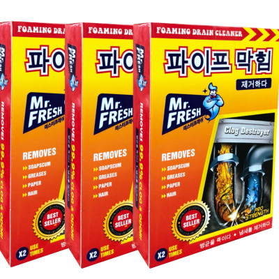 Combo 6 hộp 12 gói bột thông tắc làm sạch đường ống Hàn Quốc (100g/gói)