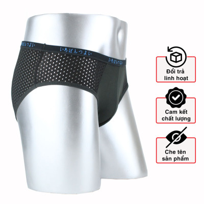 Quần lót nam lỗ lưới thông hơi xuất Nhật, quần sịp nam kháng khuẩn chất vải mềm mại, thấm hút và co giãn đa chiều