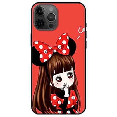 Ốp lưng dành cho Iphone 12 - Iphone 12 Mini - Iphone 12 Pro - Iphone 12 Pro Max mẫu Cô Gái Đầm Chấm Bi