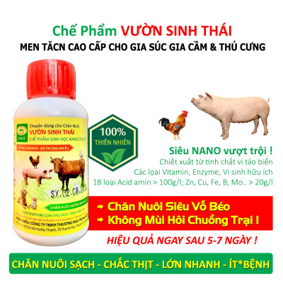 Combo 2 chai Chế phẩm VƯỜN SINH THÁI dùng cho Chăn Nuôi gia súc gia cầm