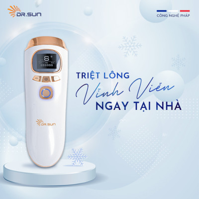 Máy triệt lông & trẻ hoá da DrSun PRO+ Công nghệ ICE COOL