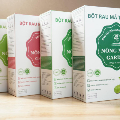 Nông Xanh Garden Combo 4 Hộp Bột Rau Má Thủy Canh Nguyên Chất + Nguyên Chất Có Đường + Đậu Xanh Cốt Dừa + Hạt Sen Hộp 15 gói hòa tan uống liền, dễ uống, thanh nhiệt, thải độc, làm đẹp da
