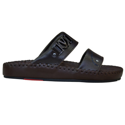 Dép Nam Quai Ngang HÀ NAM Da Bò Thật Cao Cấp DNA2085