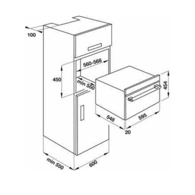 Lò Nướng Kết Hợp Vi Sóng Âm Tủ KAFF KF-OMS44L - Hàng Chính Hãng